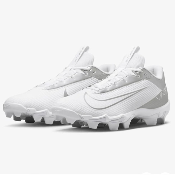 Men’s Nike Vapor Edge Shark‎ 2 Football Cleats Size 8.5 White/Silver NEW!! main image 6